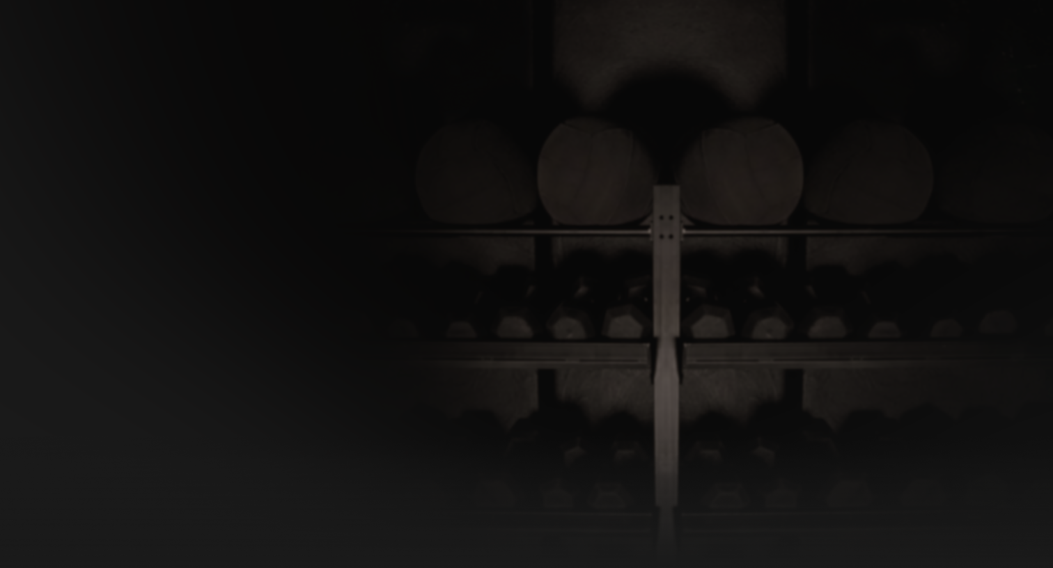 REVL equipment wall, black and white
